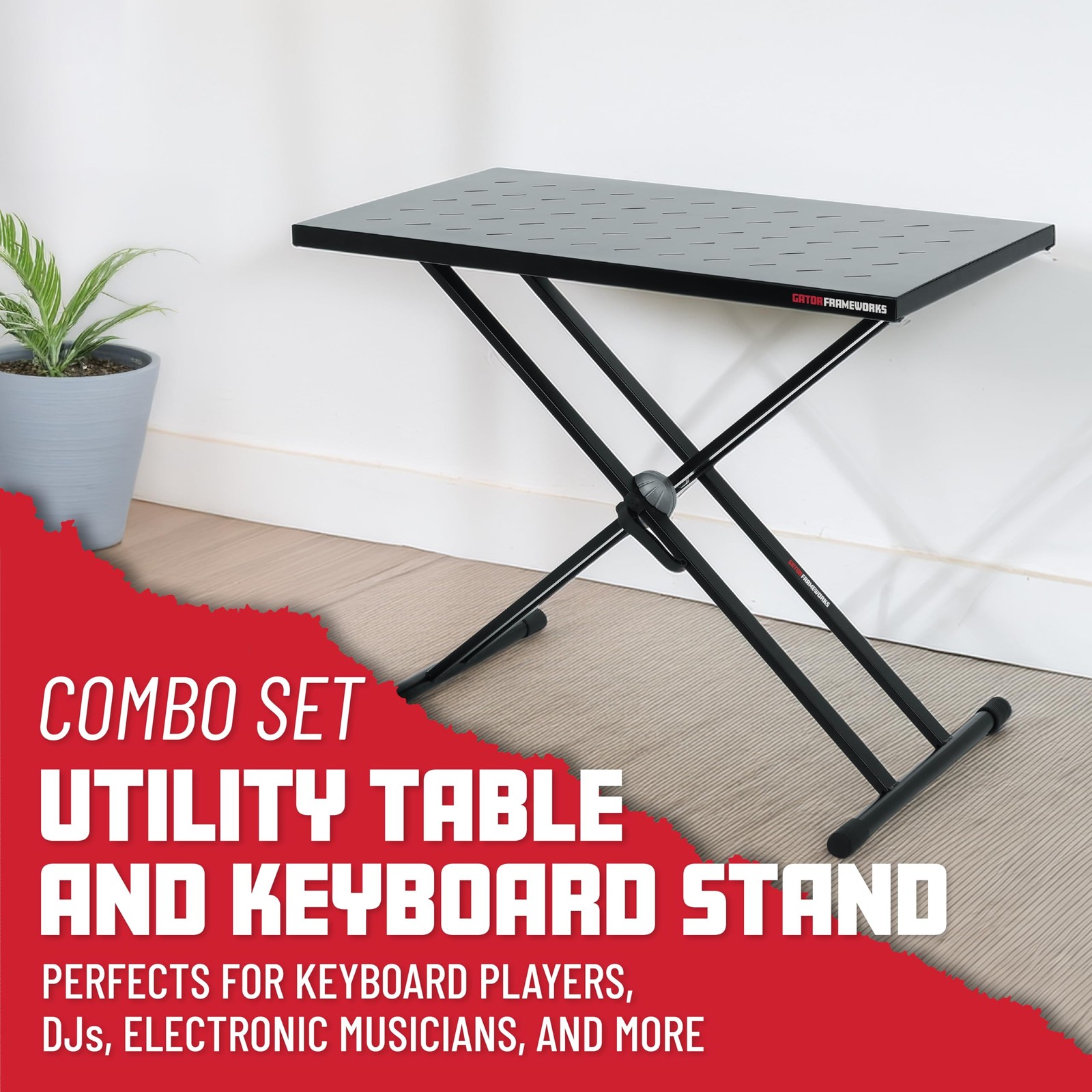 Gator Frameworks Utility Table Top Keyboard Stand Set 32"x18"