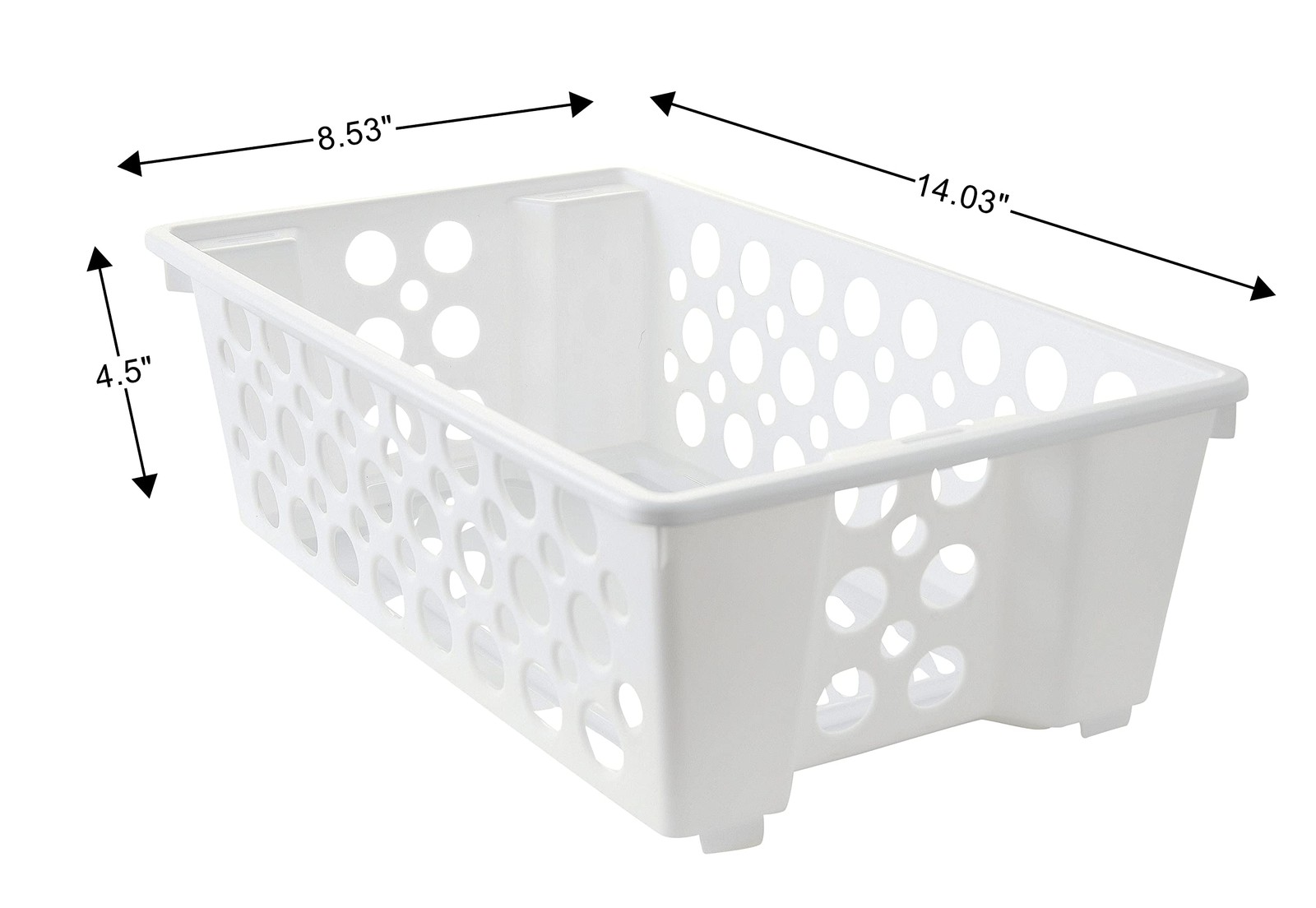 Short Slide-It Baskets, 2 Pack, Stacking and Sliding Modular Storage, Great O...