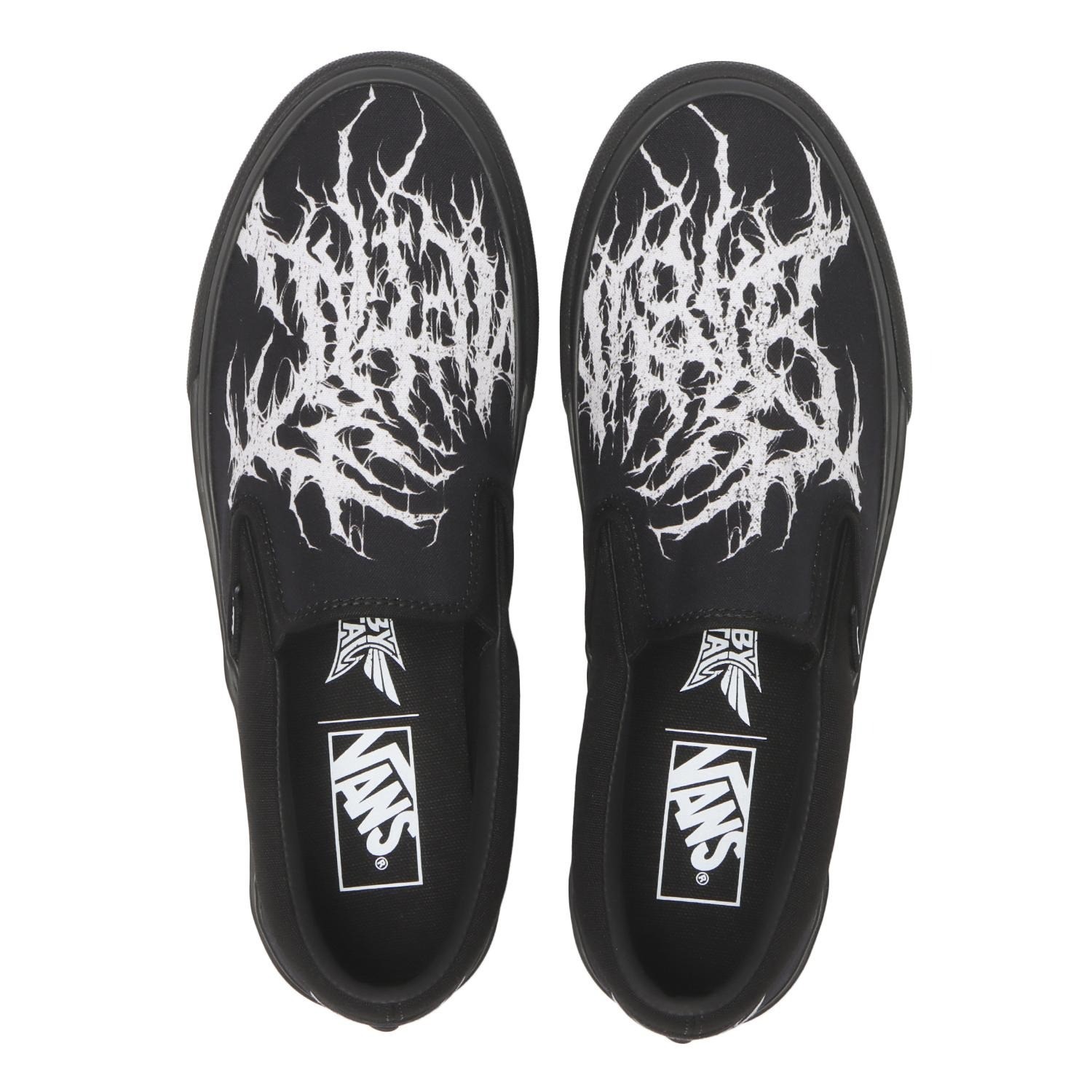 VANS × BABYMETAL Classic Slip-On Black White Japan Exclusive New