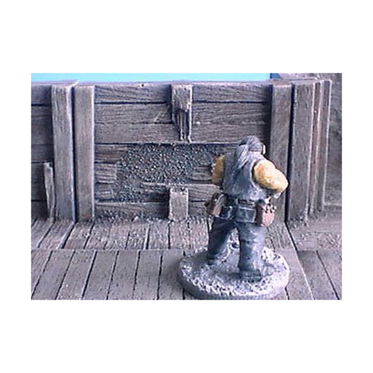 Ainsty Yakkum Mine Terrain 28  6cm Wooden Mine Wall w/Damage and Board Pack New