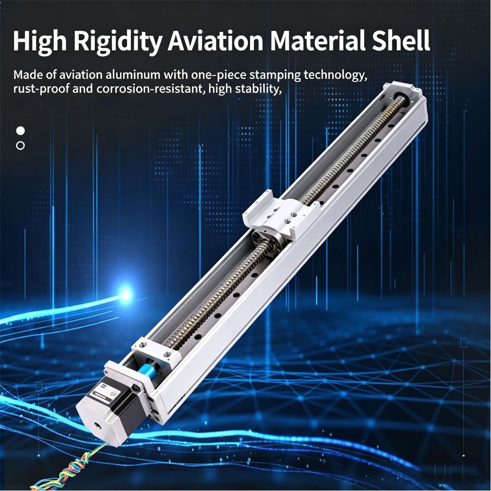 Dust-Proof Semi-Enclosed Sliding Table Cross-Guide Rail Linear Module 1000 Mm