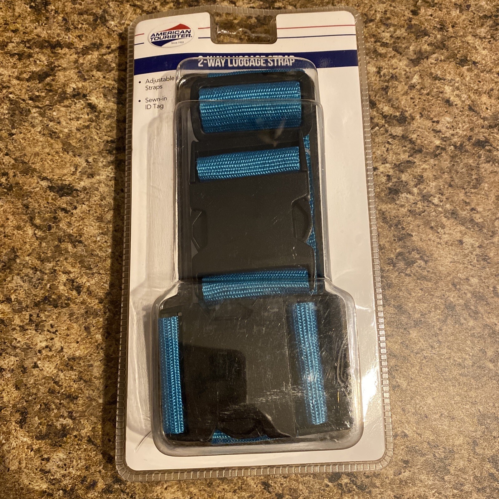 American Tourister 2-Way Luggage Suitcase Strap Travel Teal Durable Secure NEW