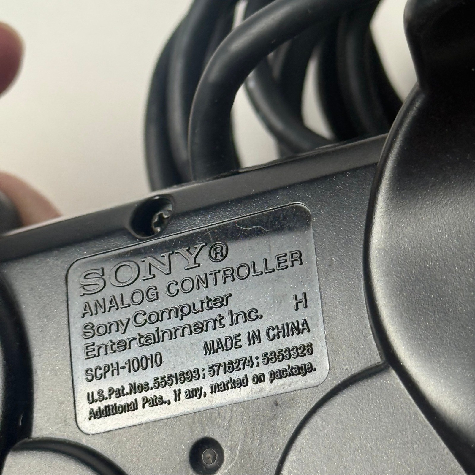 Sony PlayStation 2 DualShock 2 Wired Controller Black OEM SCPH-10010 PS2 Analog