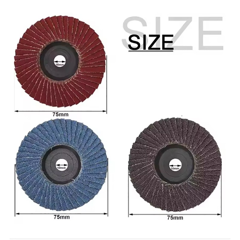 3pcs 75mm Flat Flap Discs 3 " Grinding Wheels Mini Angle Grinder Accessories