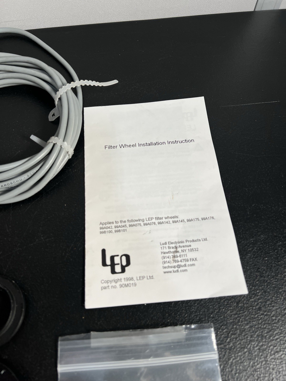 Ludl LEP Microscope Dual Filter Wheel Shutter Assembly Serial #097449