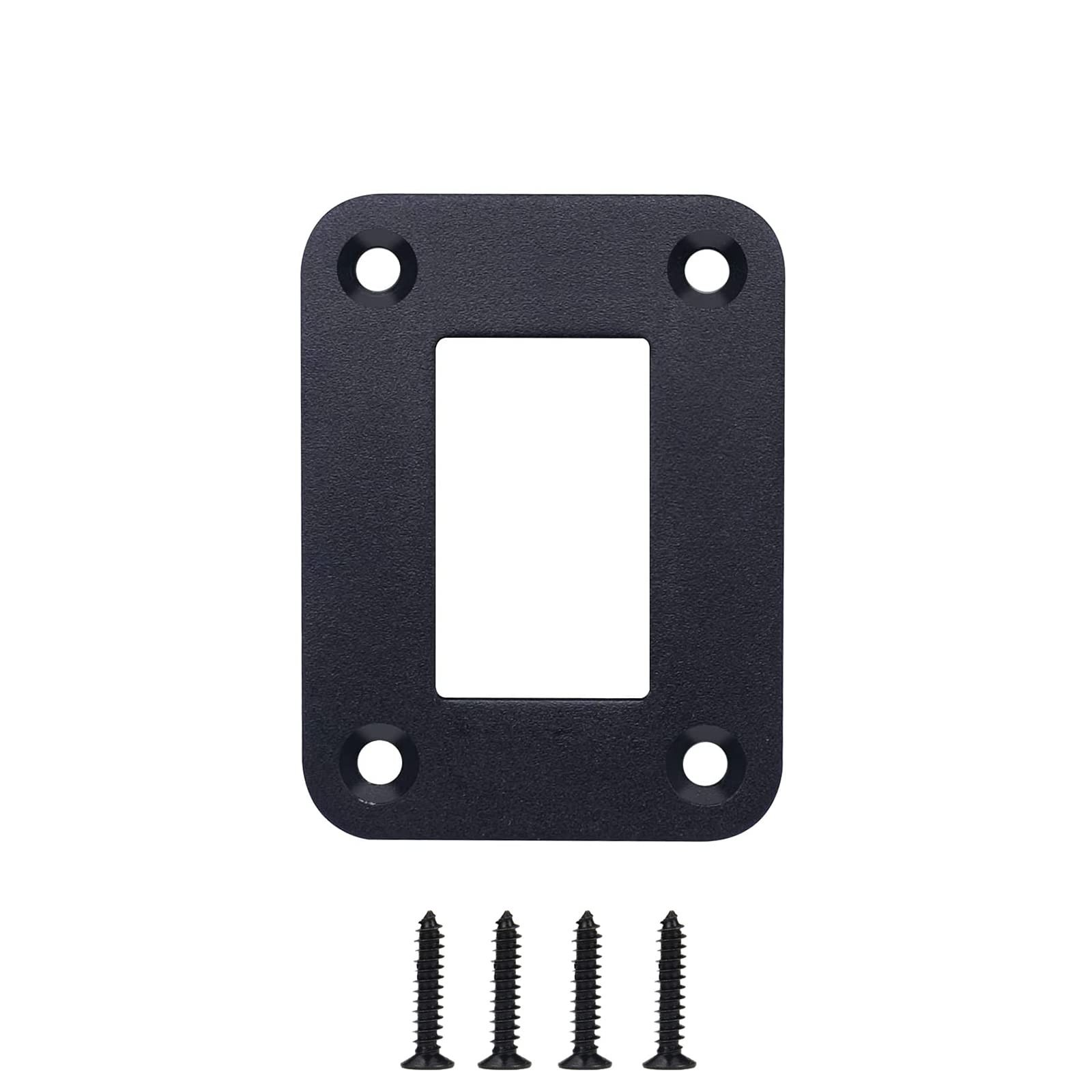 1-Gang Rocker Toggle Switch Panel with Aluminum Housing for Car Truck Boat