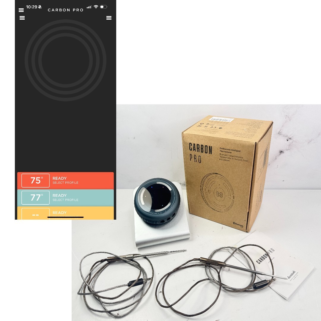 Lavatools Carbon Pro Smart-Cooking  Chefs 3-Probe  Bluetooth Thermometer