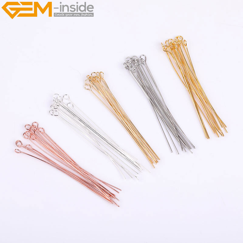 14K Yellow Gold Filled Ball T Eye Pins For Jewelry Making 100 Pcs Hypoallergenic