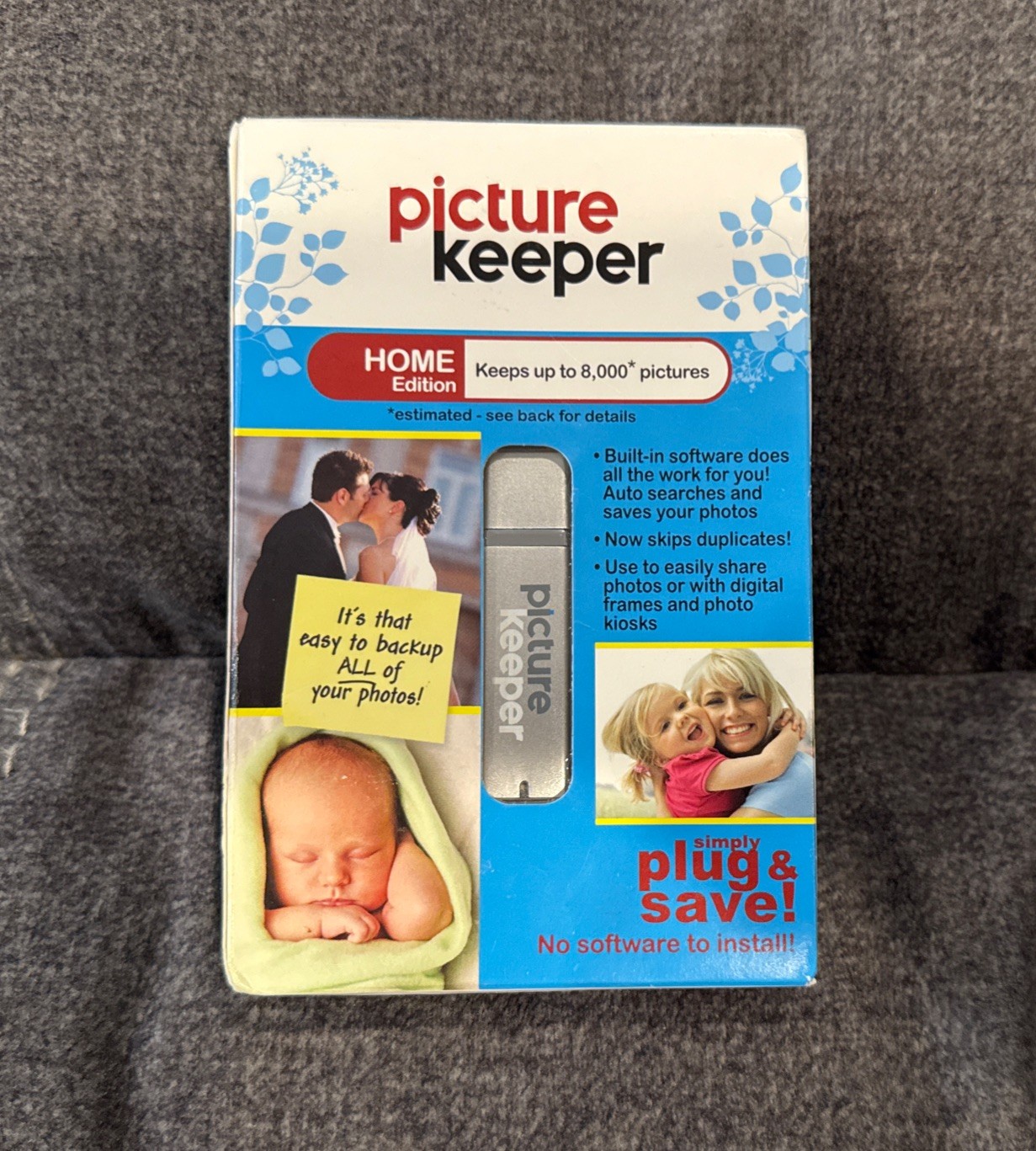 Picture Keeper PK 8 Automatic Photo Backup Device 8GB Sealed PC & Mac ~ New!