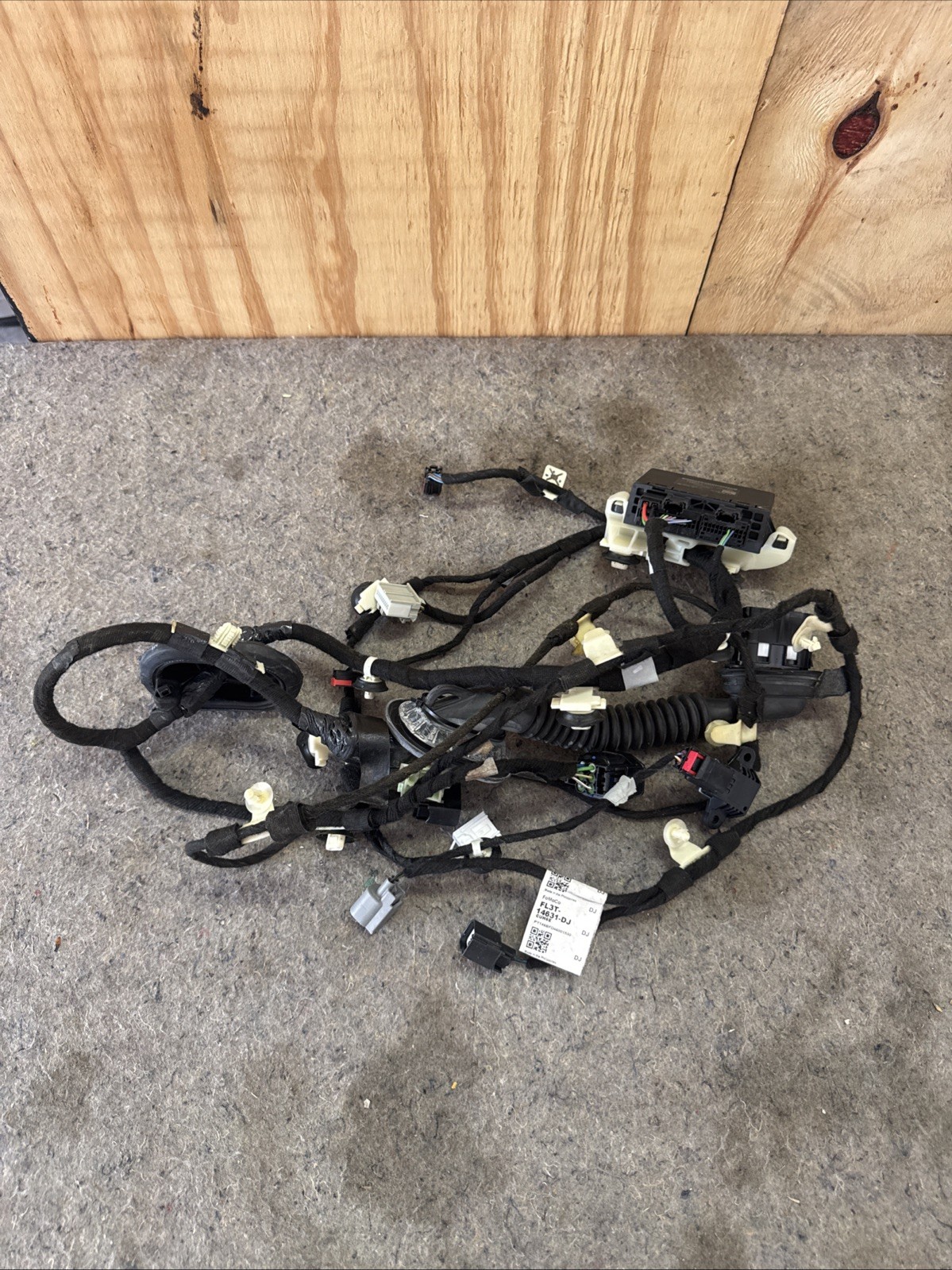 2015-2020 FORD F-150 DRIVERS LH FRONT DOOR WIRING HARNESS AND MOD FL3T-14631-DJ