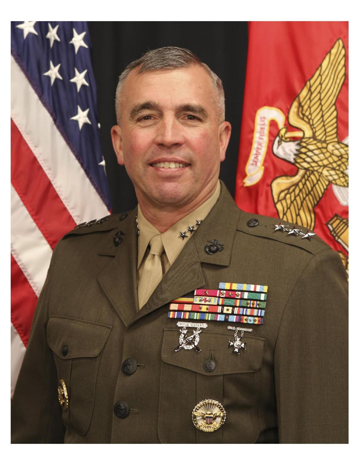United States Marine General Lucas E. Wissler 8x10 Photo On 8.5" x 11"