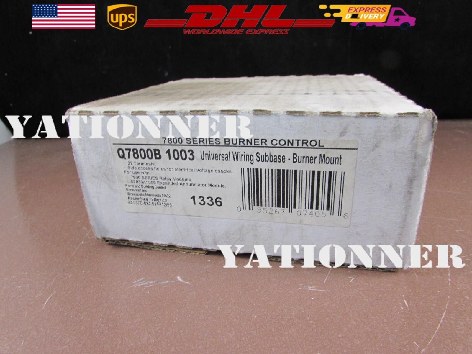 Q7800B 1003 Honeywell Subbase Universal Wiring 4 Sided 22 Terminals Q7800B1003
