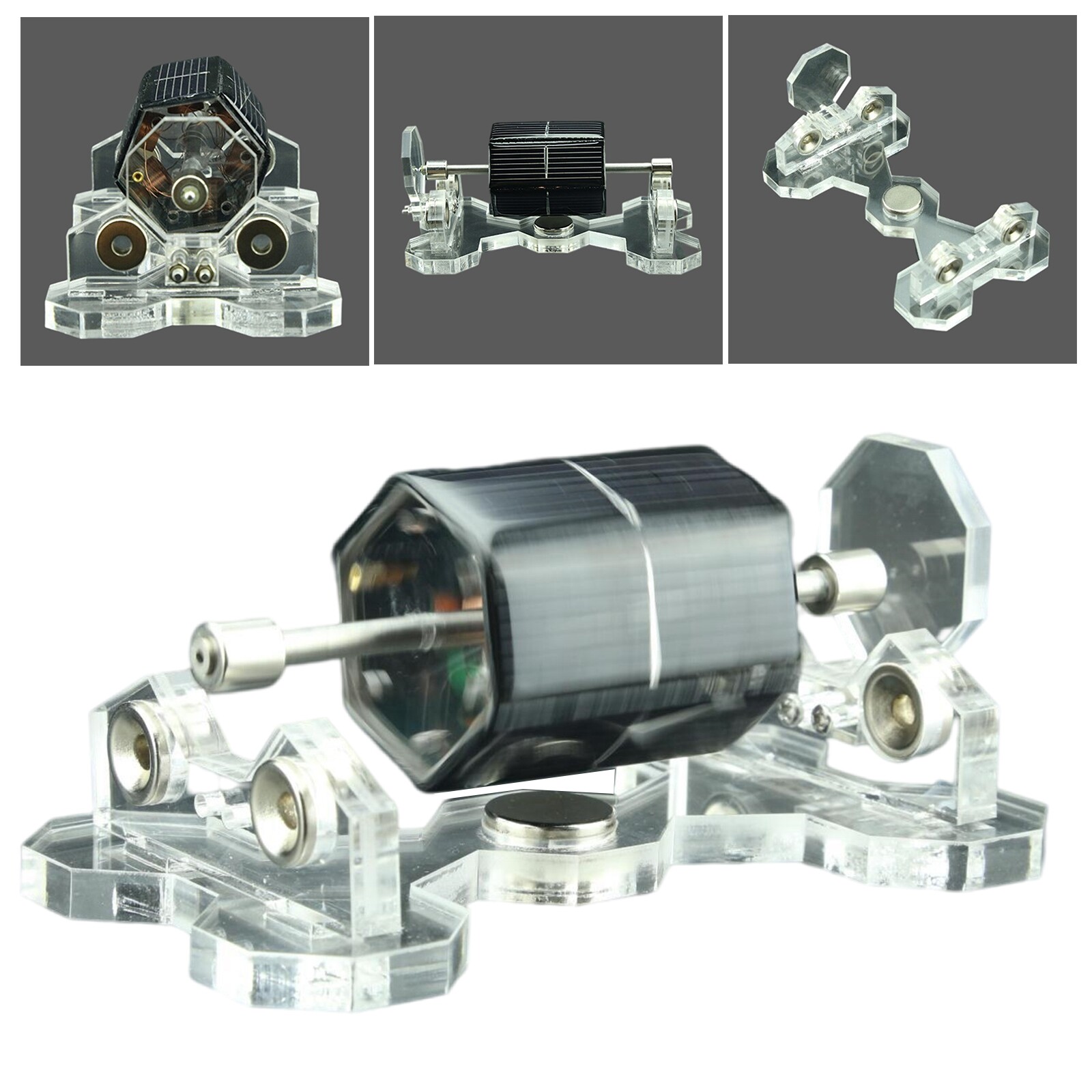 Solar Magnetic Levitating Motor DIY Toy Mendocino Educational Teaching Model