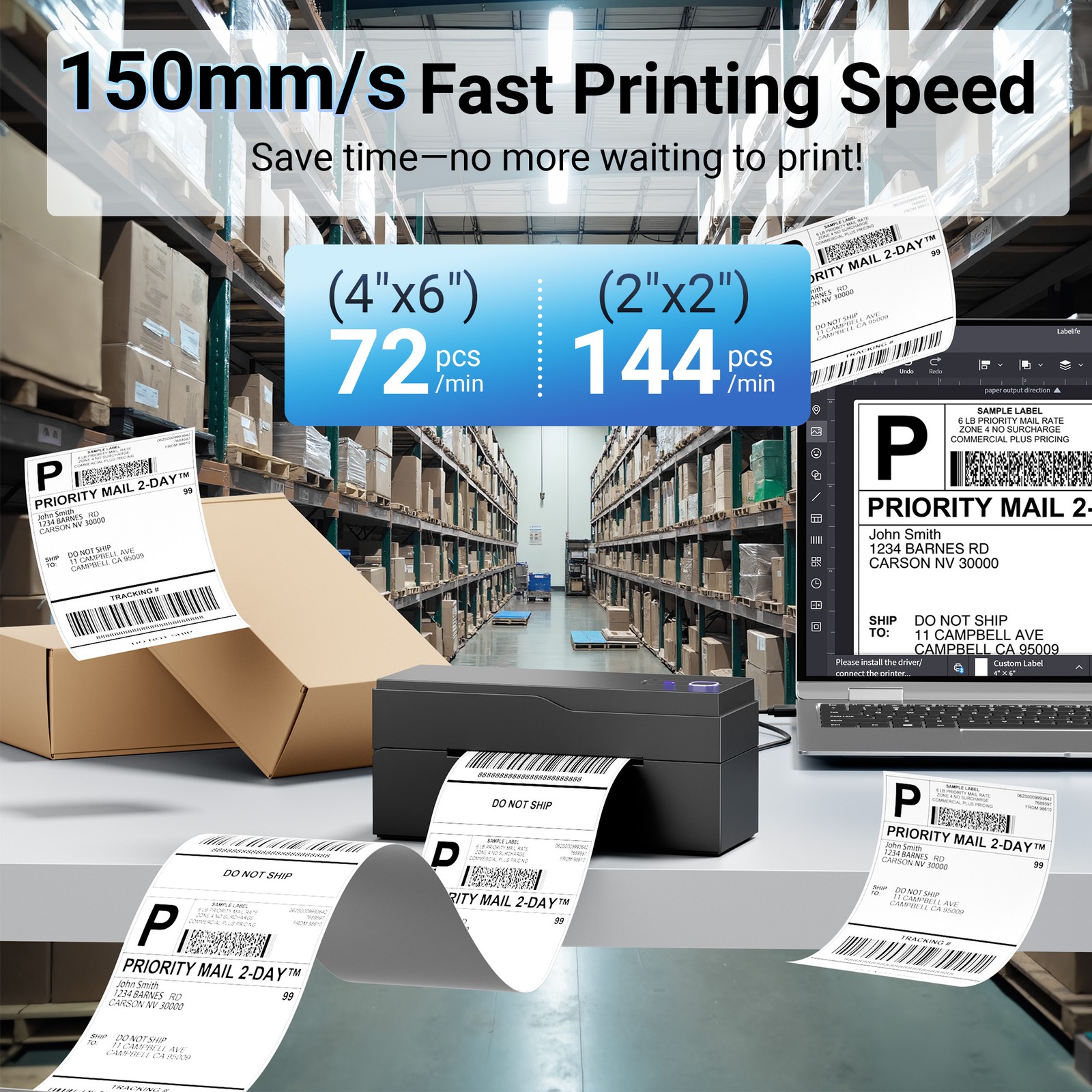 Phomemo Bluetooth Thermal Printer Shipping Printer for Amazon, Ebay, Shopify