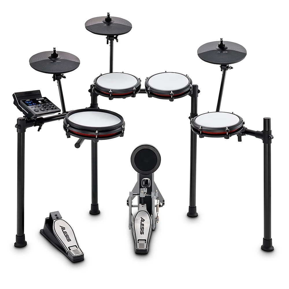Alesis Nitro Max 8-Piece Electronic Drum Set With Bluetooth and BFD Sounds Black