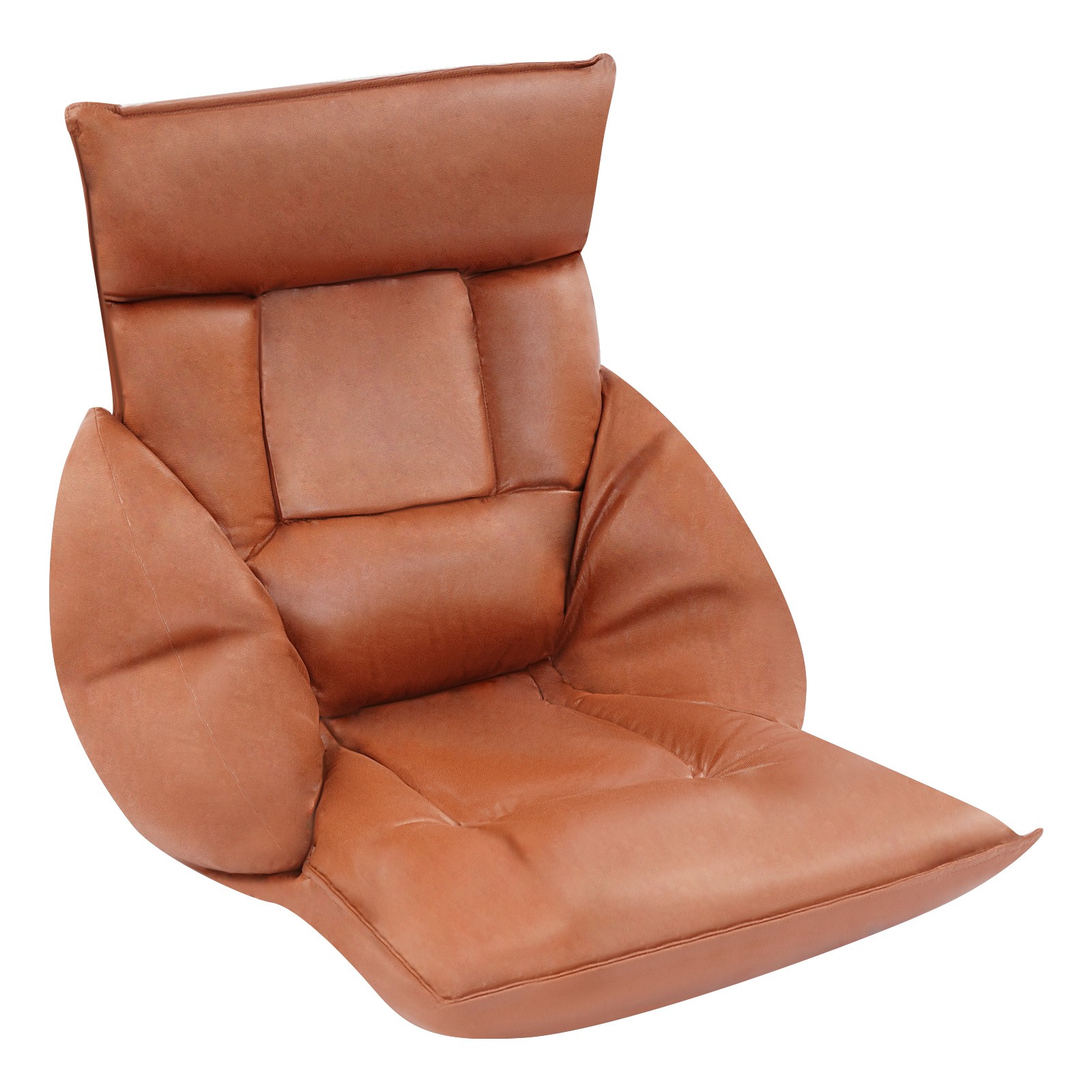 Adjustable 90°-180° Lazy Sofa Chair With Armrest Floor Standing Rest Stool Home