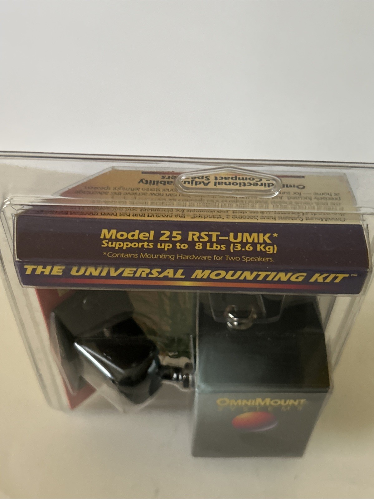Omni Mount Systems Universal Speaker Mounting Kit Black **NEW Sealed