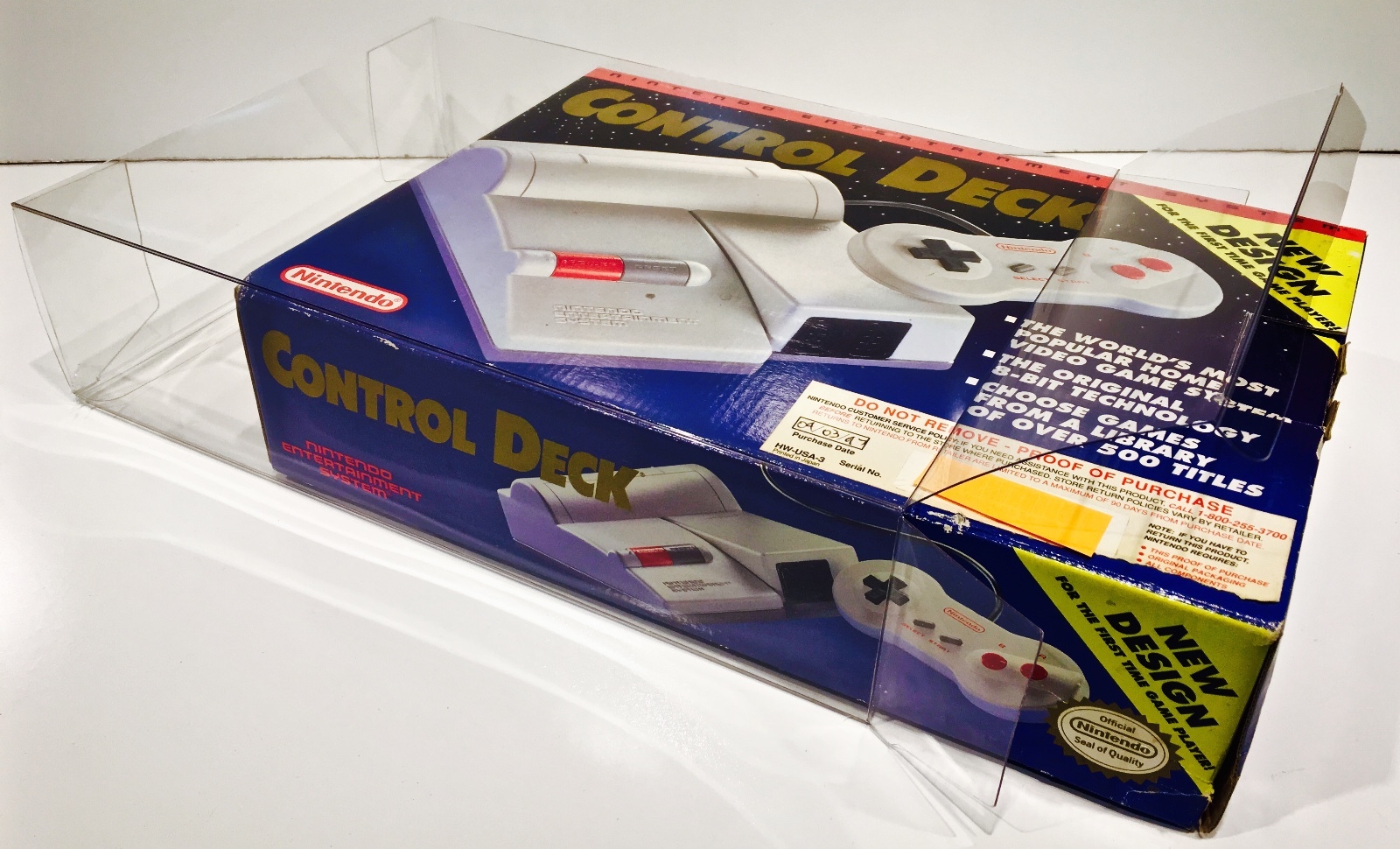 1 Console Box Protector For NES TOP LOADER Display Case Boxes Nintendo