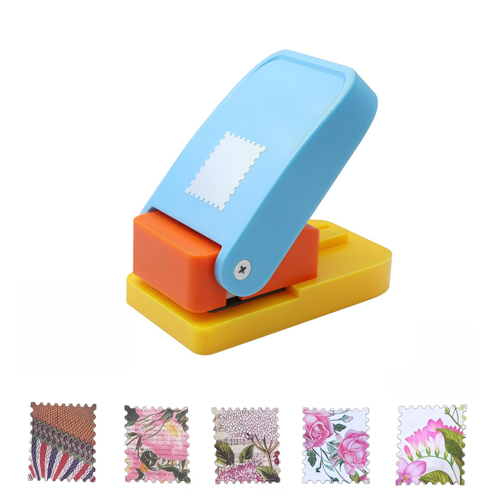 1X0.8inch Rectangular Postage Stamp Punch Ware Rectangle Craft Lever Punch Ha...