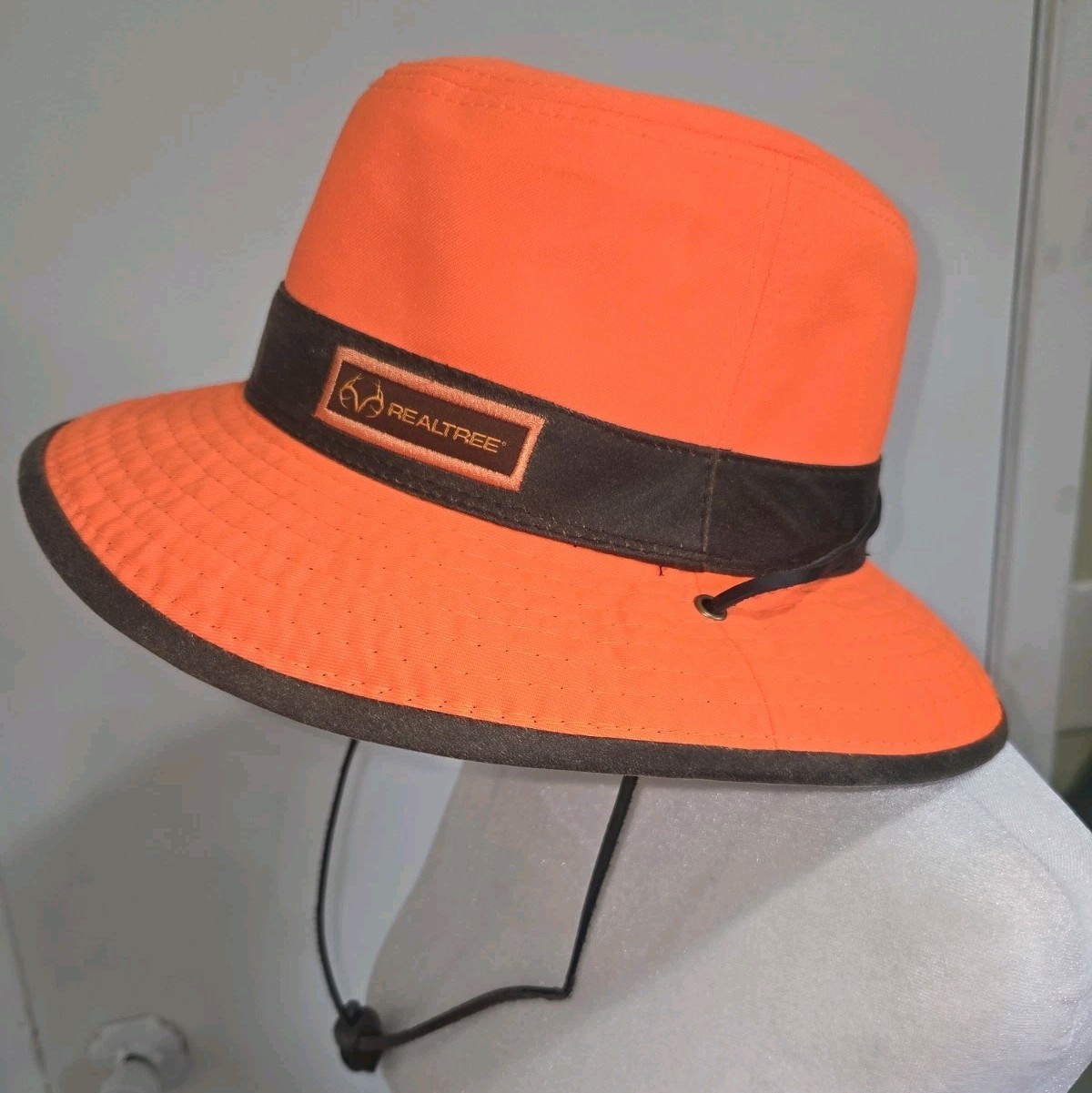 Realtree Orange Boonie Hat Adjustable Chin Strap One Size Unisex Adults NEW TAGS