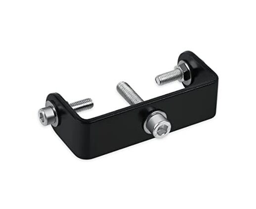 Bike Rear Rack Mount Adapter with Screws Black