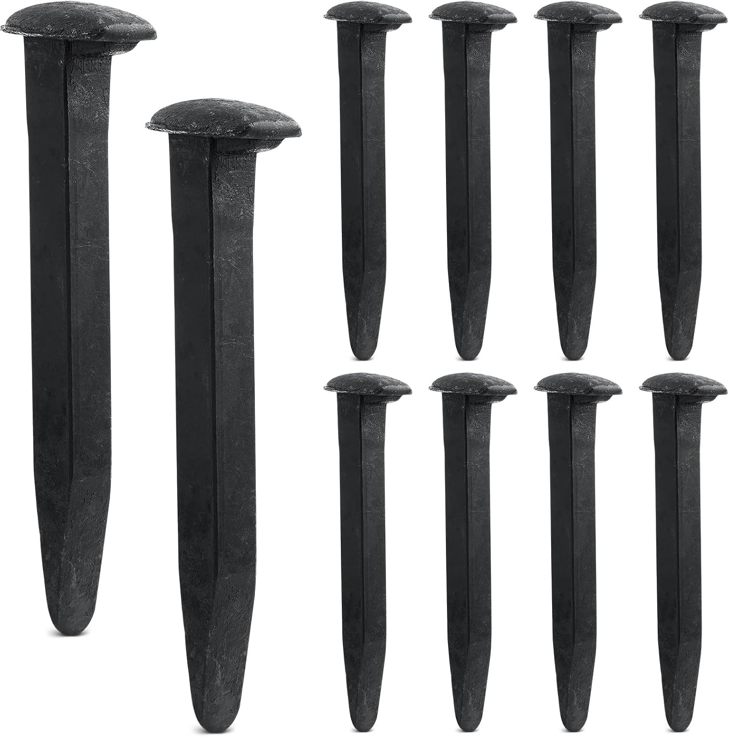 10Pcs 6.5in Black Railroad Spikes Forging DIY Craft Collectors