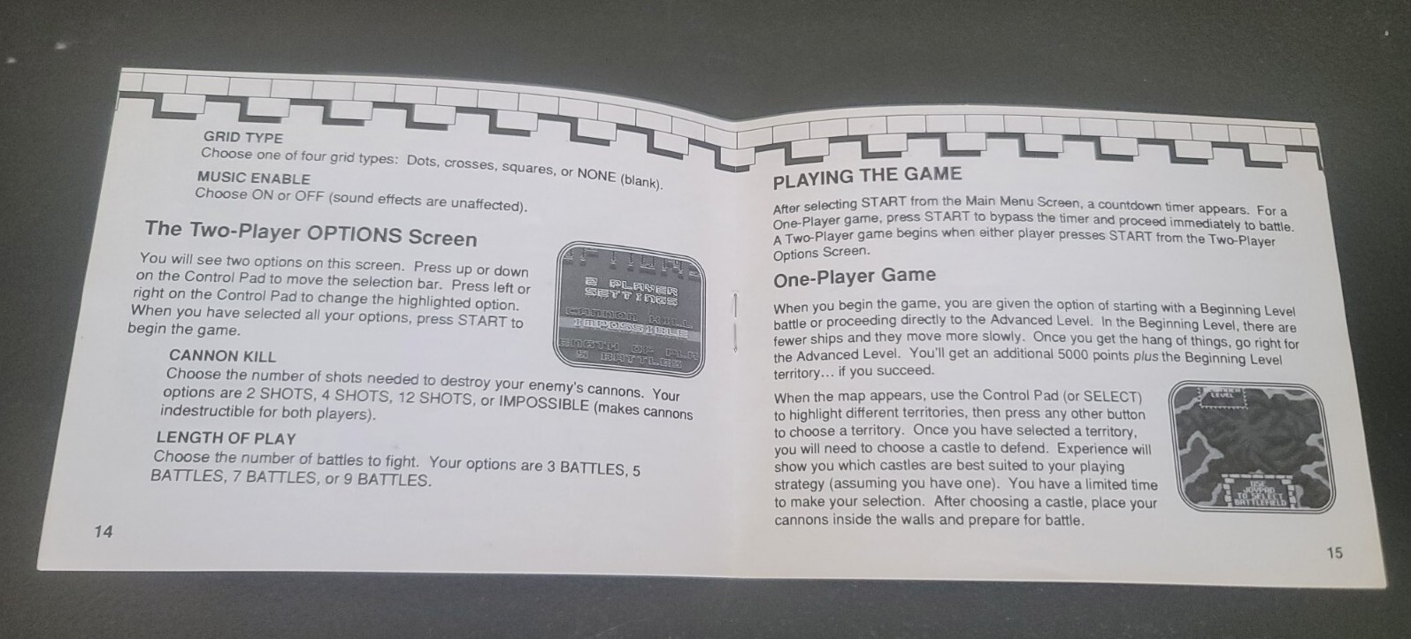Rampart (Nintendo Entertainment System NES) Authentic Instruction Manual Only