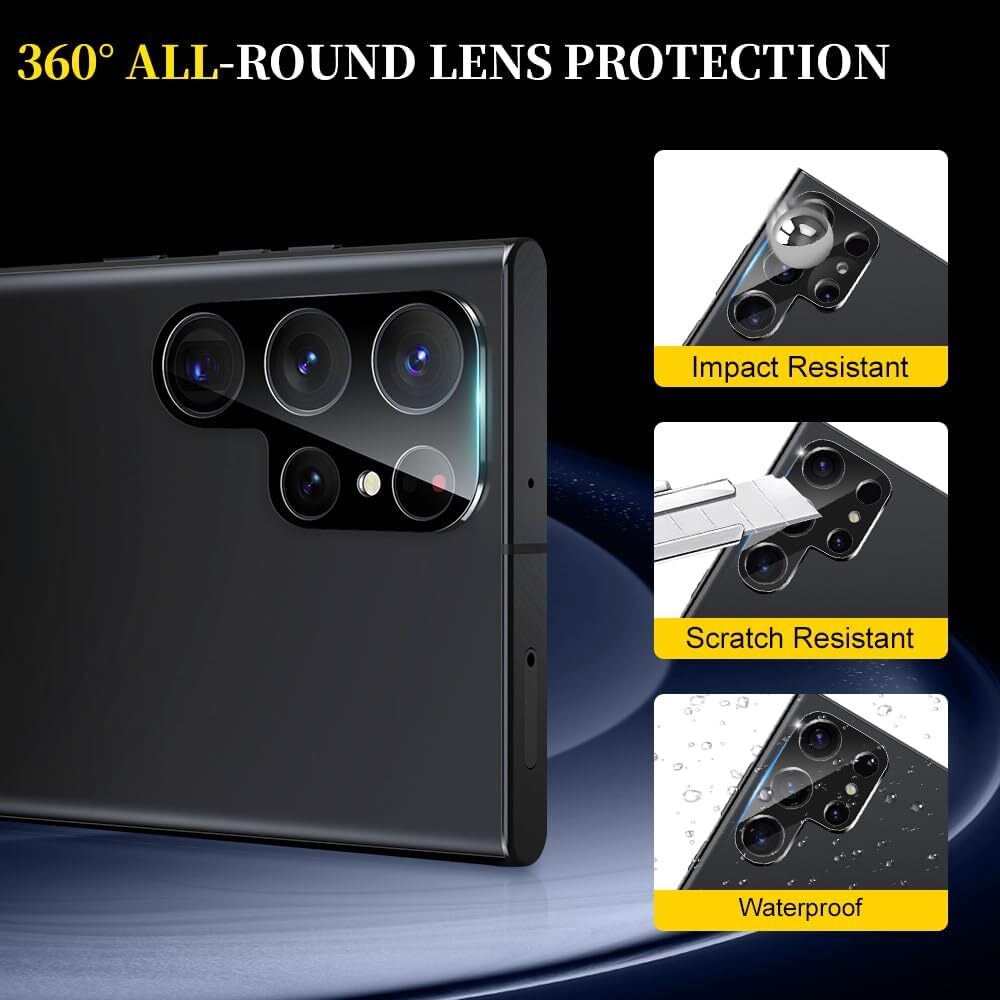 For Samsung Galaxy S24 Ultra 24 Plus Tempered Glass Screen Camera Lens Protector
