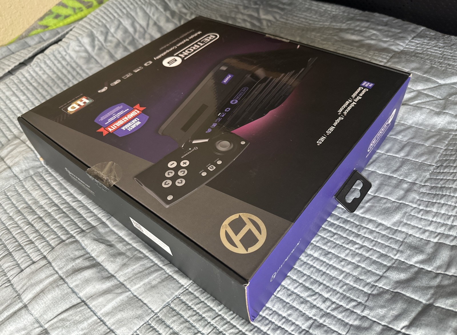 NEW Hyperkin BLACK Retron 5 Game System Console for GBA Super NES NES Genesis +