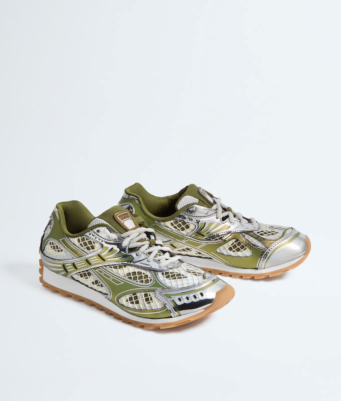 Bottega-Venetaa Orbit Women Sneaker Fashion Shoes, Mud/white, 5-11 US Size