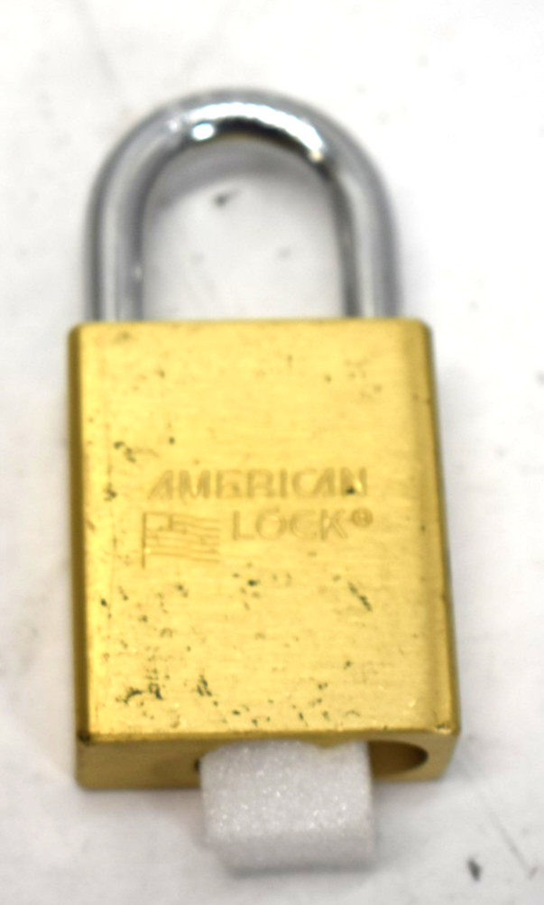 American Lock Series A3650 Padlock 3/4" Rectangle Gold 311OCD NO KEYS*