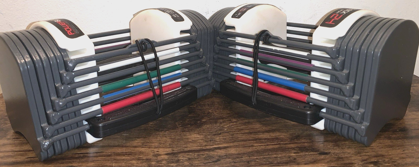 Pair of PowerBlock Sport 2.4 Adjustable Dumbbell 6 to 24 lbs. Two Dumbbells