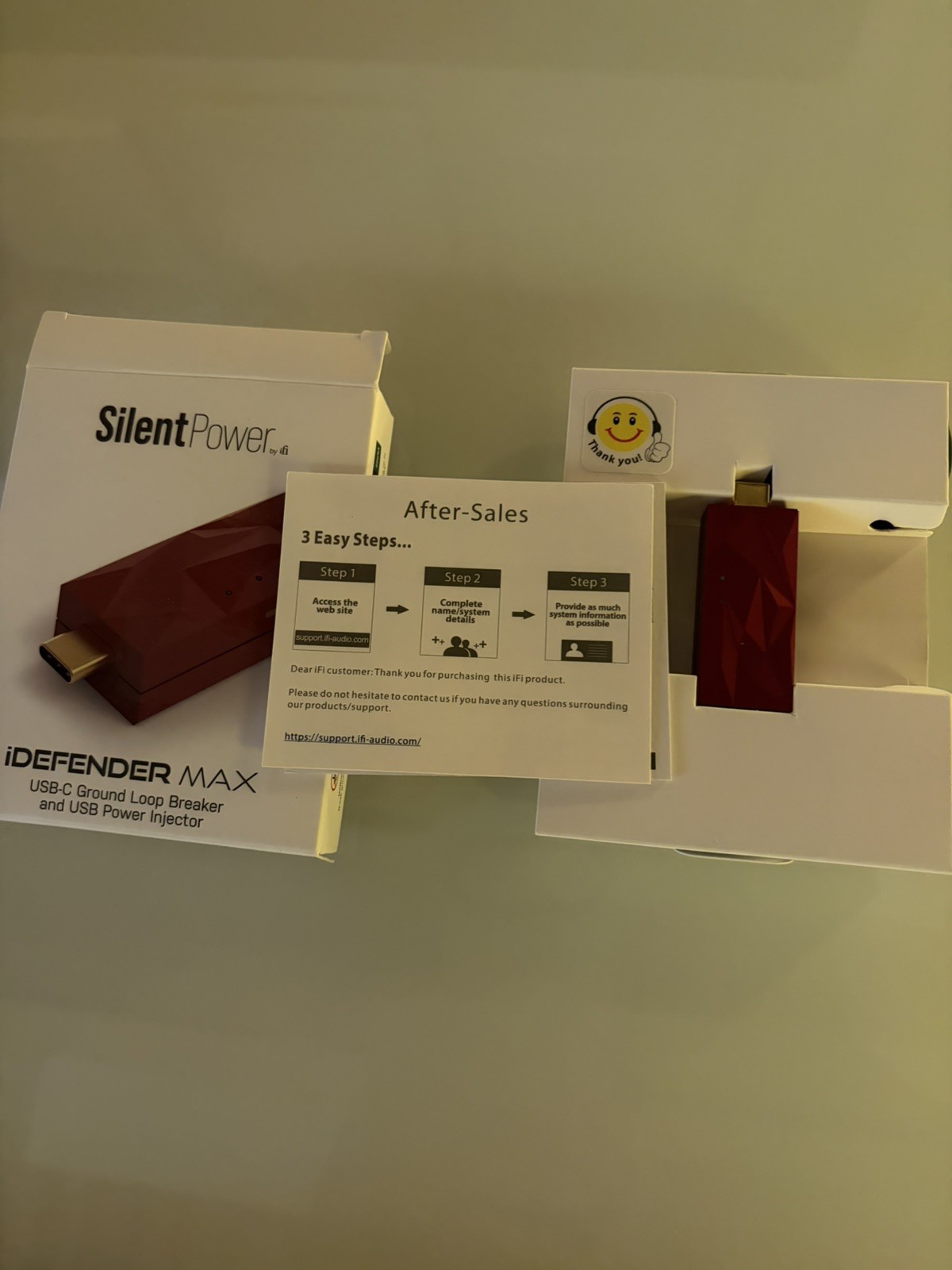 iFi iDefender MAX Intelligent USB-C ground loop breaker Power Isolator Ground