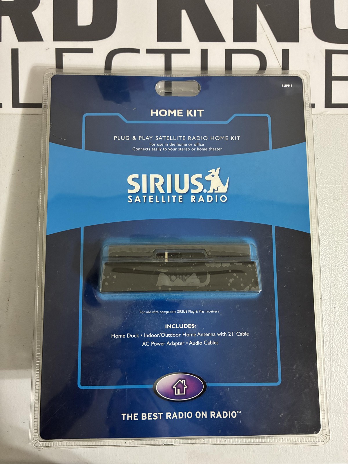 Sirius SUPH1 Plug & Play Satellite Radio Home Kit Dock Charging Cradle Black