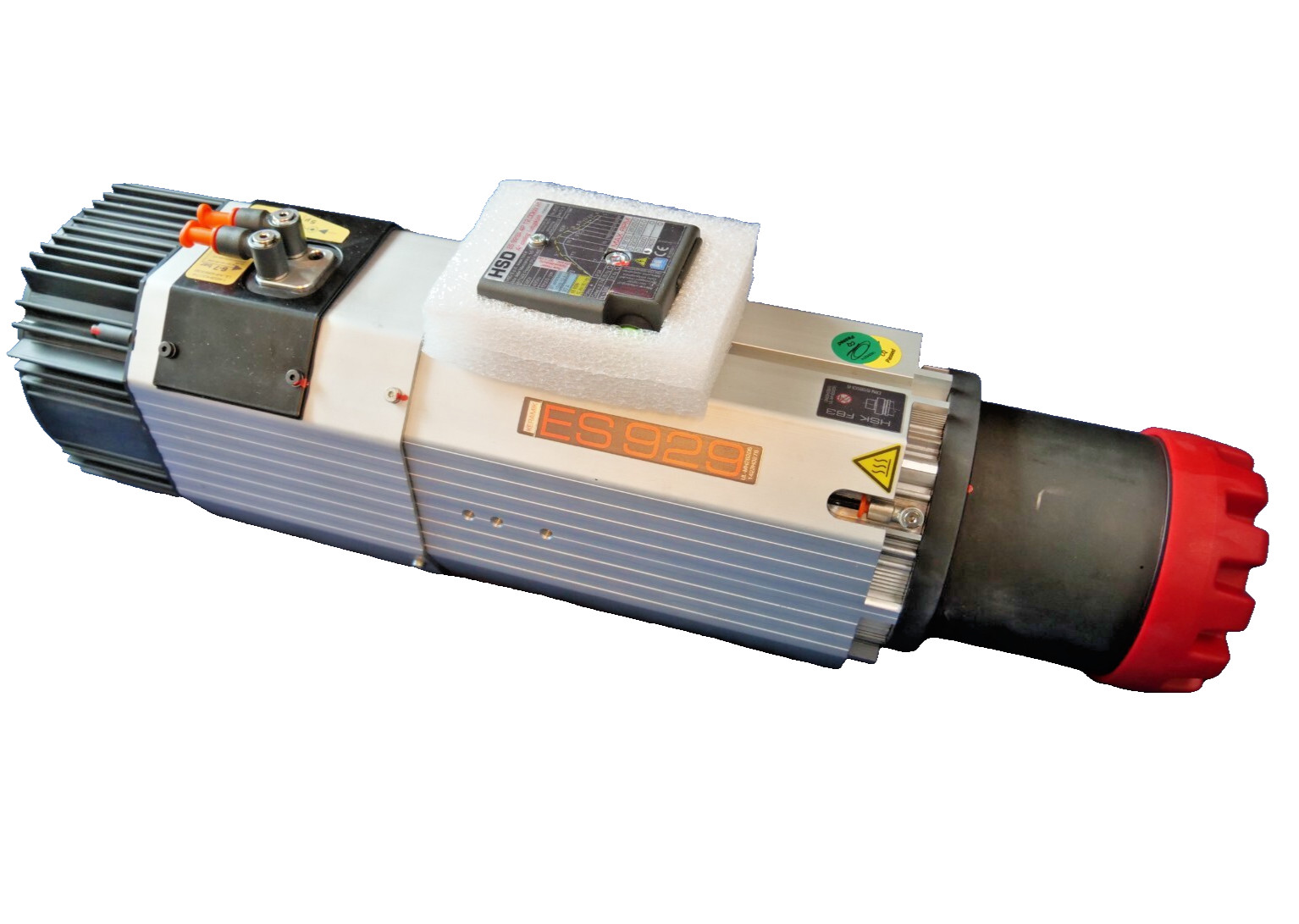 10kW CNC Spindle Motor – HSK F63 Taper, 24000 RPM, Fan-Cooled (4-Pole, 3-Phase)