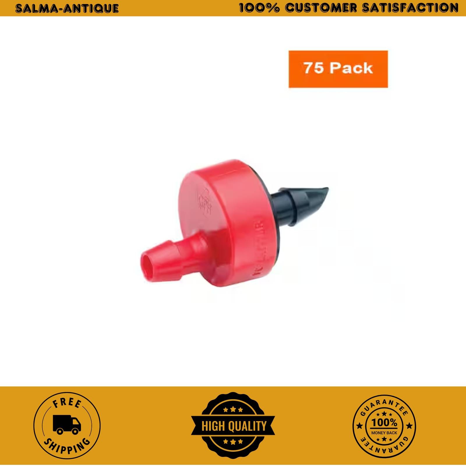 2 GPH Pressure Compensating Spot Watering Drippers/Emitters (75-Pack)