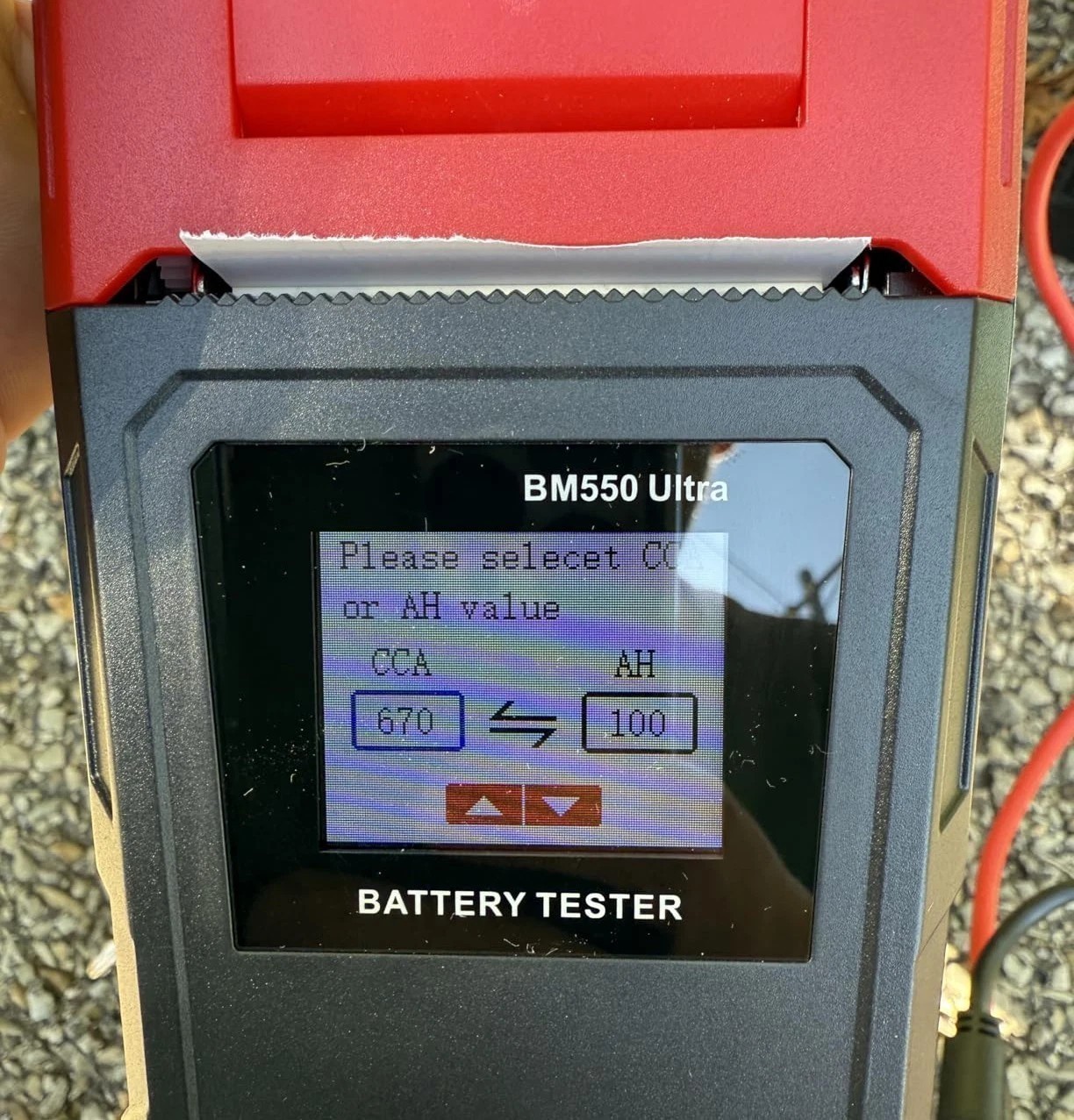 12/24 V Hand Held Battery-Electrical System Tester w/ Printer