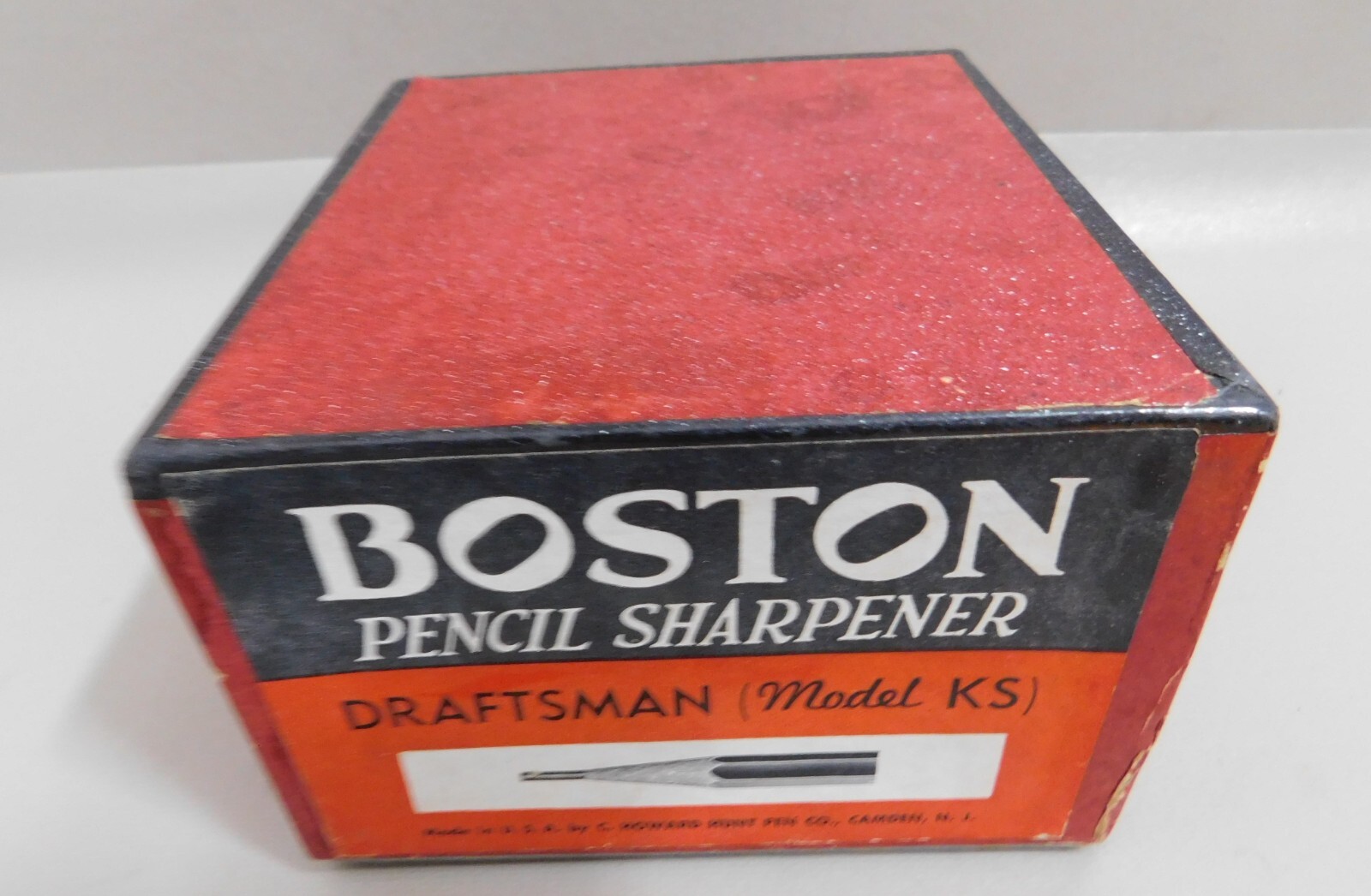 VTG Hunt Boston DRAFTSMAN Model KS Pencil Sharpener - BOX ONLY - NO Sharpener
