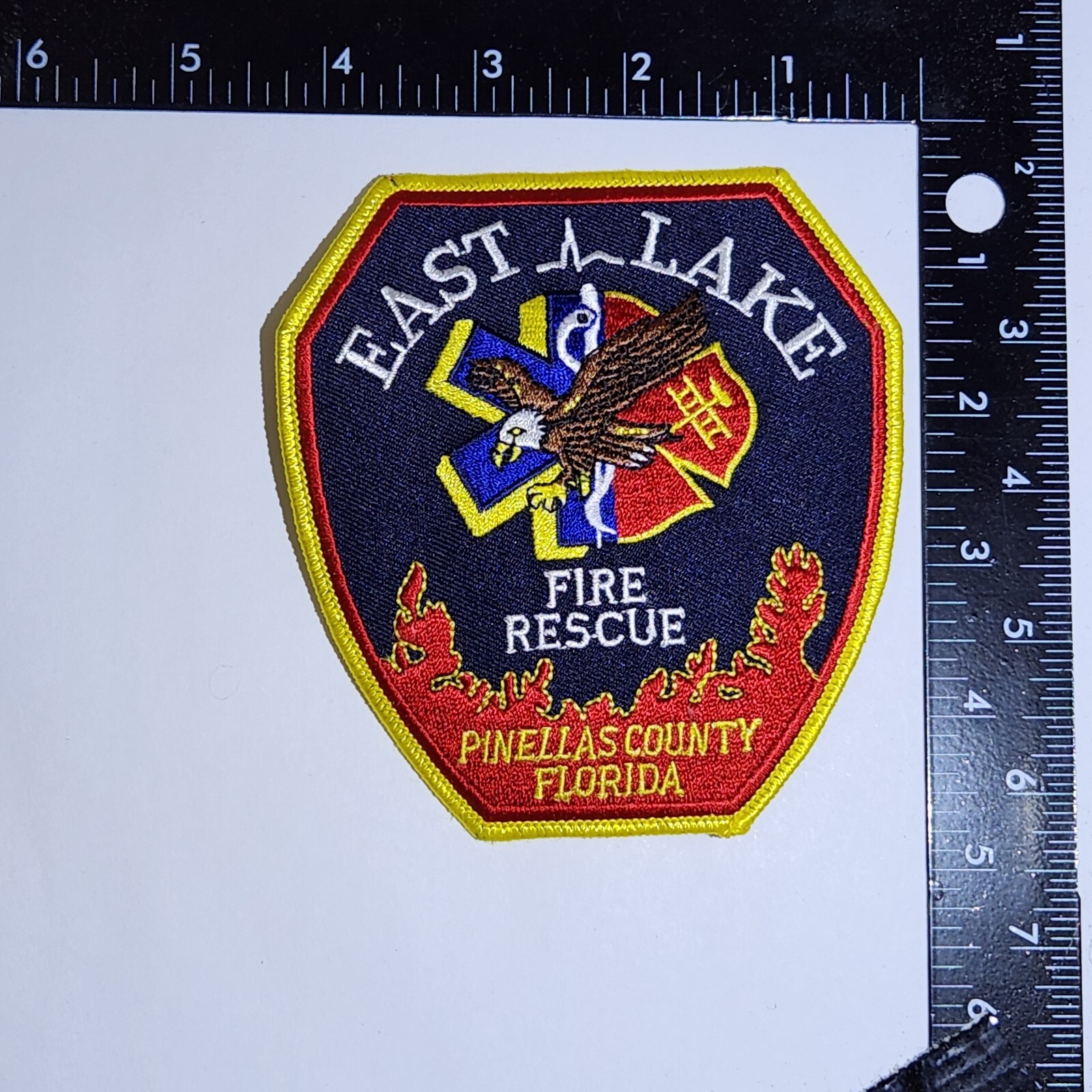 East Lake Florida Fire Department Patch. Great Condition!