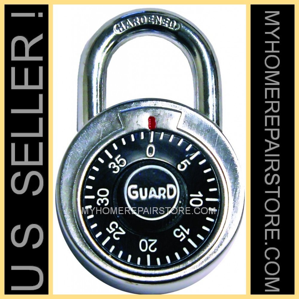 US SELLER & FREE S&H! GUARD SECURITY —3 DIGIT—DIAL COMBINATION LOCK—1500—PADLOCK