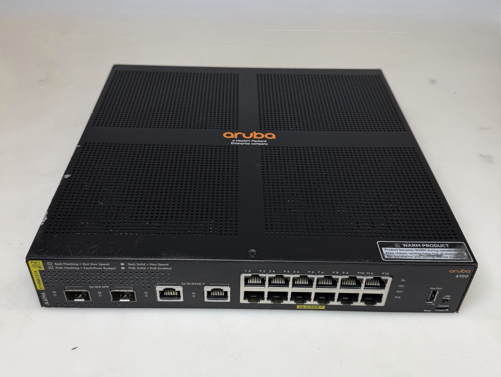 HPE Aruba Networking CX 6100 managed switch, model JL679A