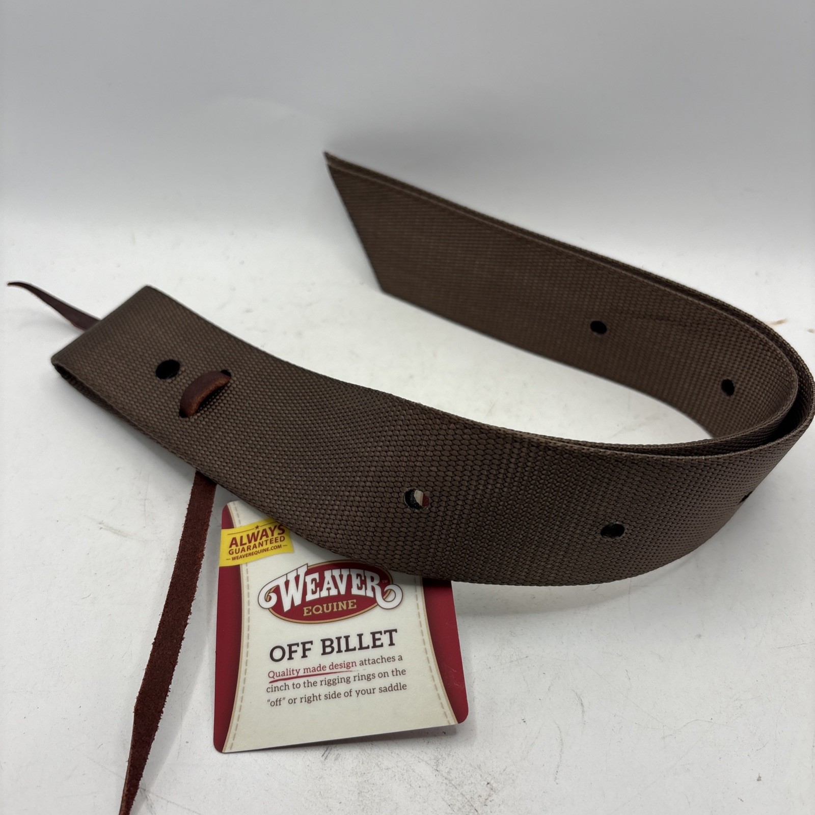 Weaver Nylon Off Billet for Western Saddles, 1 3/4 x 39-Inch, Brown, 35501-39-01