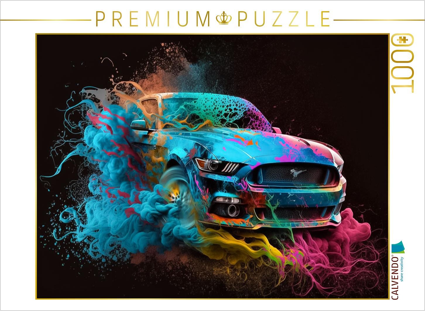 CALVENDO Puzzle Ford Mustang GT | 1000 Teile Lege-Größe 64x48cm Foto-Puzzle für