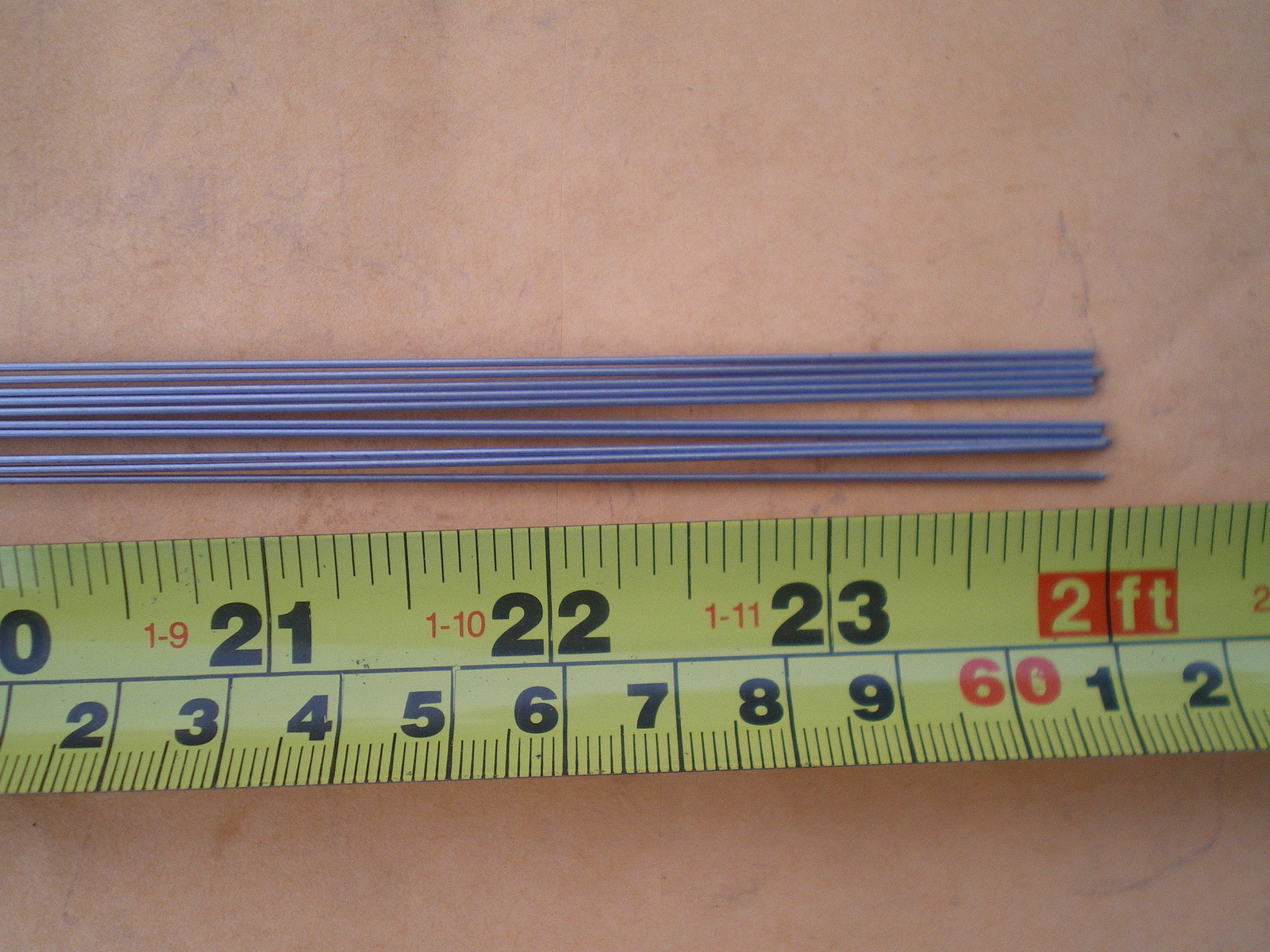 75 STAINLESS STEEL STRAIGHT LURE SHAFT WIRE FORM  0.035 X 24 INCH LONG