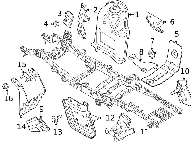 Genuine Ford Extension Bolt -W714631-S439