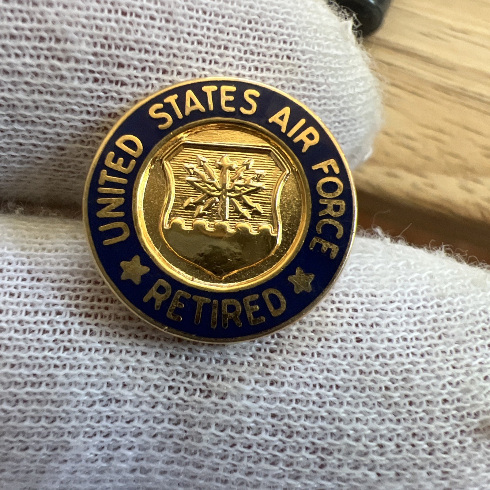 Vintage United States Air Force Retired Lapel Pin Tie Tack