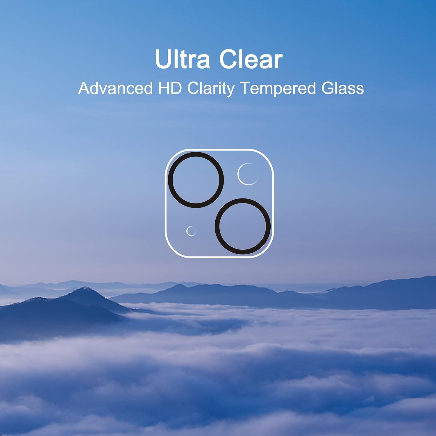 2PCS For Apple iPhone 13 mini Camera Lens Protector Tempered Glass Camera Cover