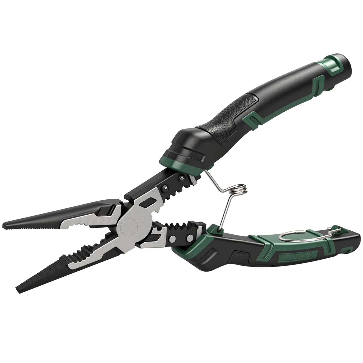 9'' Needle Nose Pliers, 6-in-1 Multifunction Green