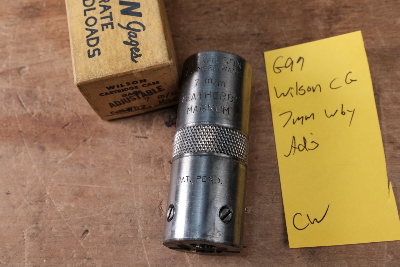 G99 Wilson Cartridge Case Gage 7mm Weatherby Adjustable