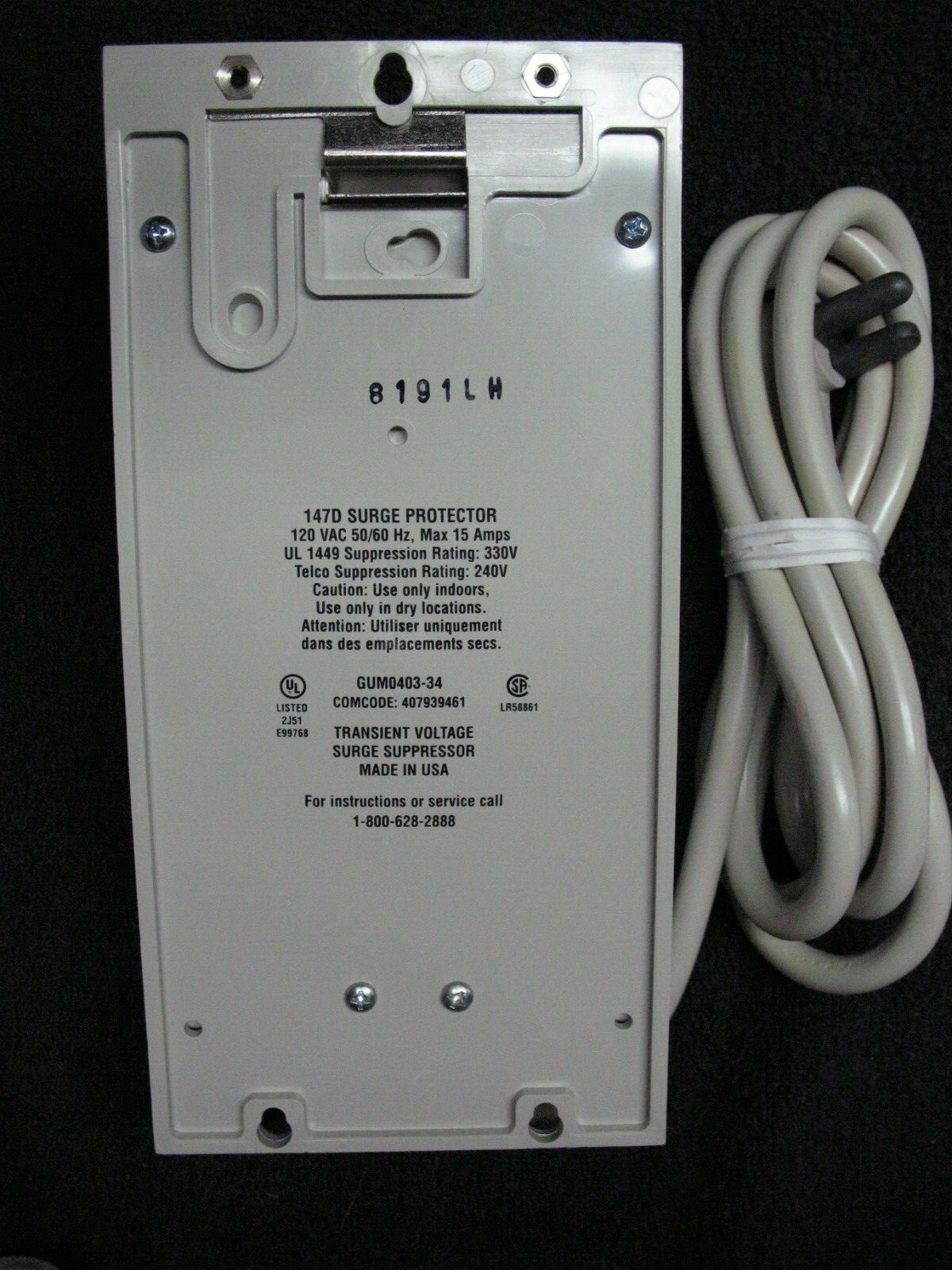 LUCENT 1 EACH 147D 4AC/3PH SURGE PROTECTOR 407939461 S1